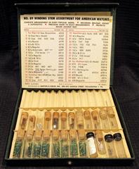 LOT 7 POCKET WATCH SWEEP HANDS TUBES WINDING STEM CROWN ASSORTMENT SLEEVE ASSORT